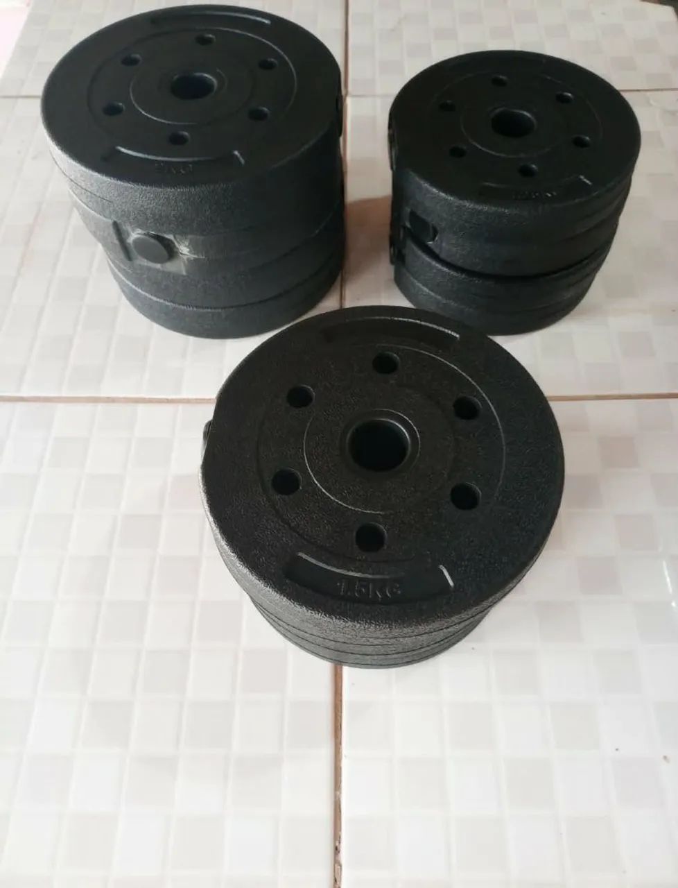 Kit Halteres 2 em 1 total 20kg - Foto 4