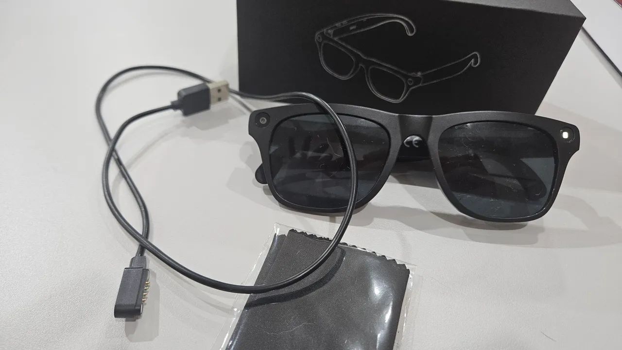 Óculos com câmera IA Bluetooth vídeo  - Foto 4