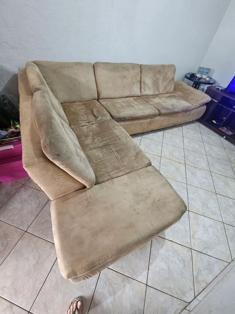 Sofá canto Umaflex em bom estado 