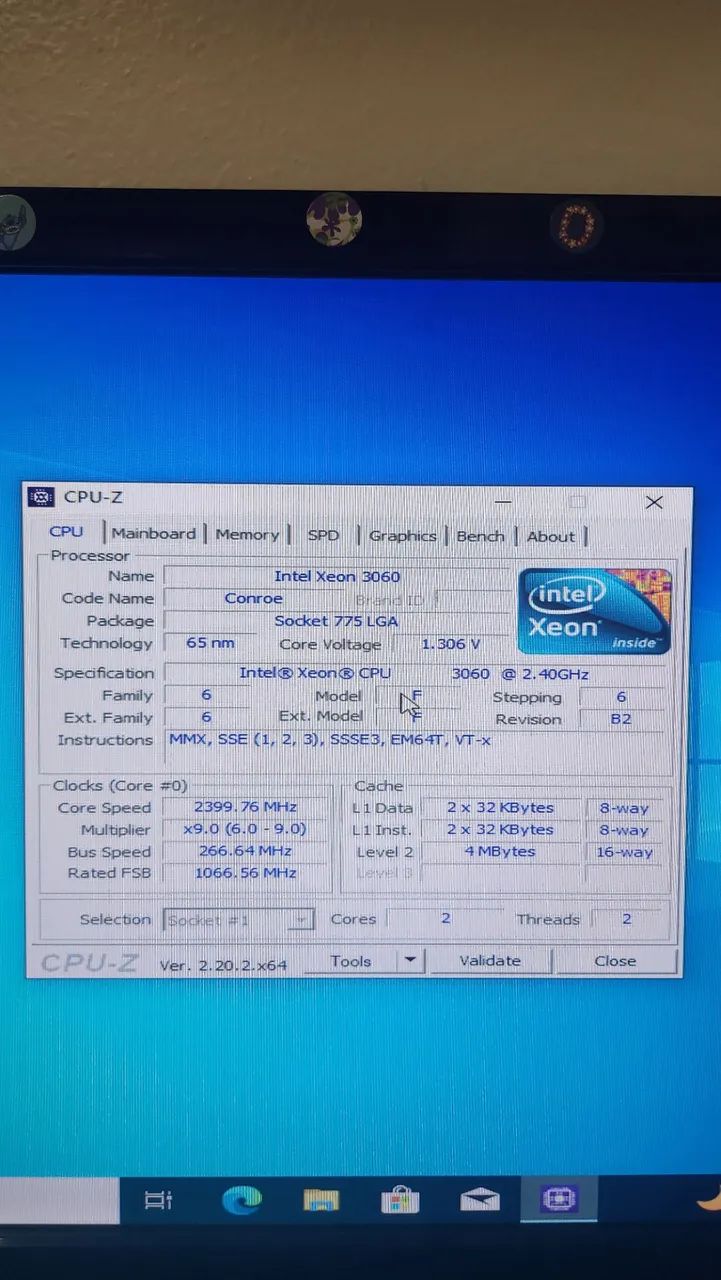 Computador Intel Xeon 3060 6g ram 128 gb SSD - Foto 4