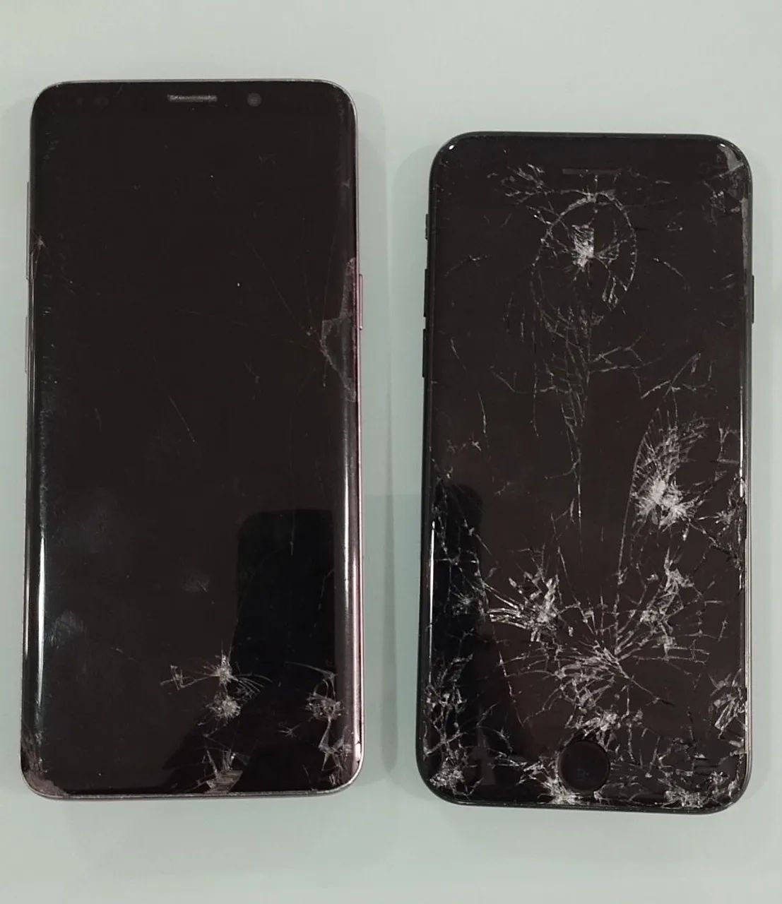 VENDO DOIS CELULARES COM DEFEITO IPHONE -7 E SAMSUNG GALAXY S9