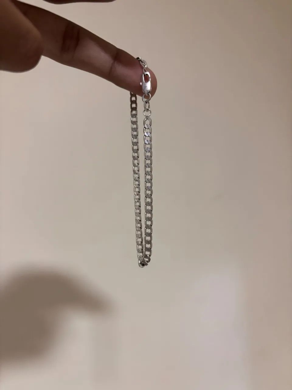 Corda e pulseira de prata  - Foto 3