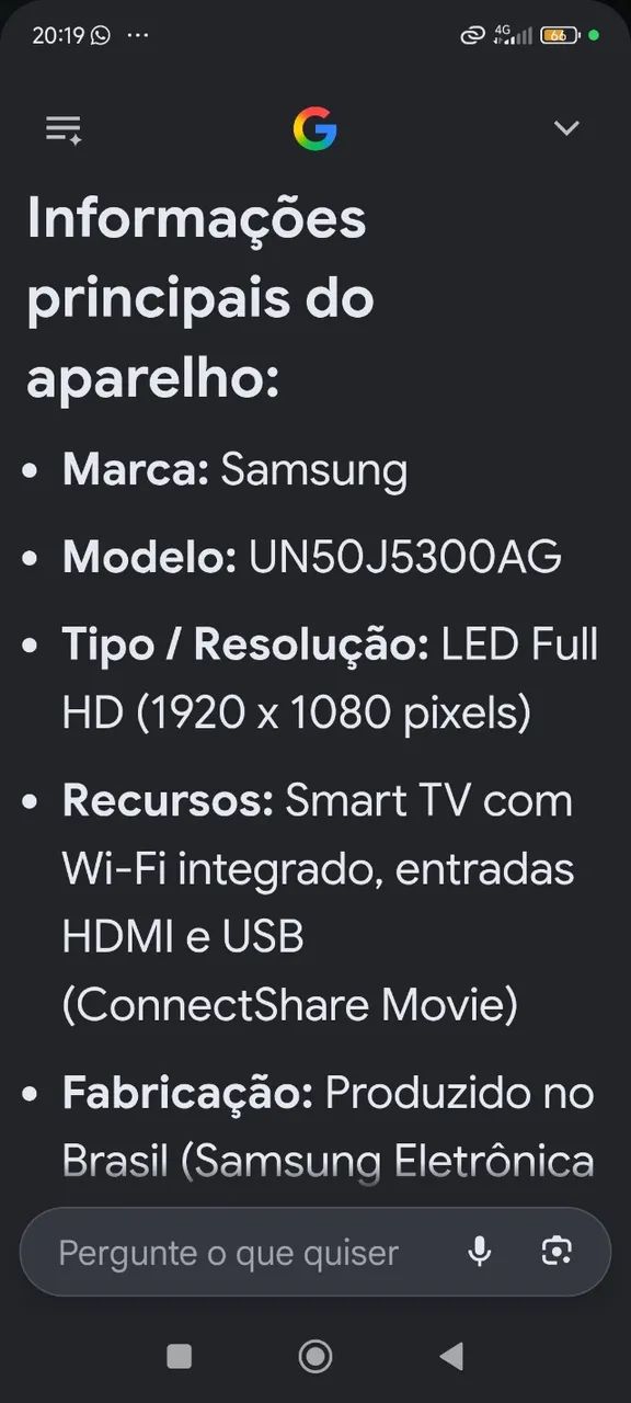 Tv Samsung 50 polegadas pra peças  - Foto 3