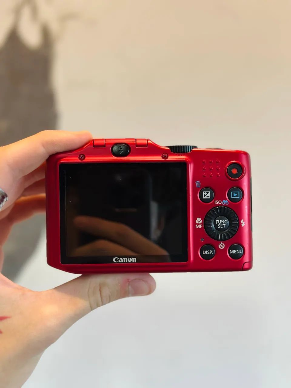Canon powershot sx160 is vermelha - Câmeras e Filmadoras
