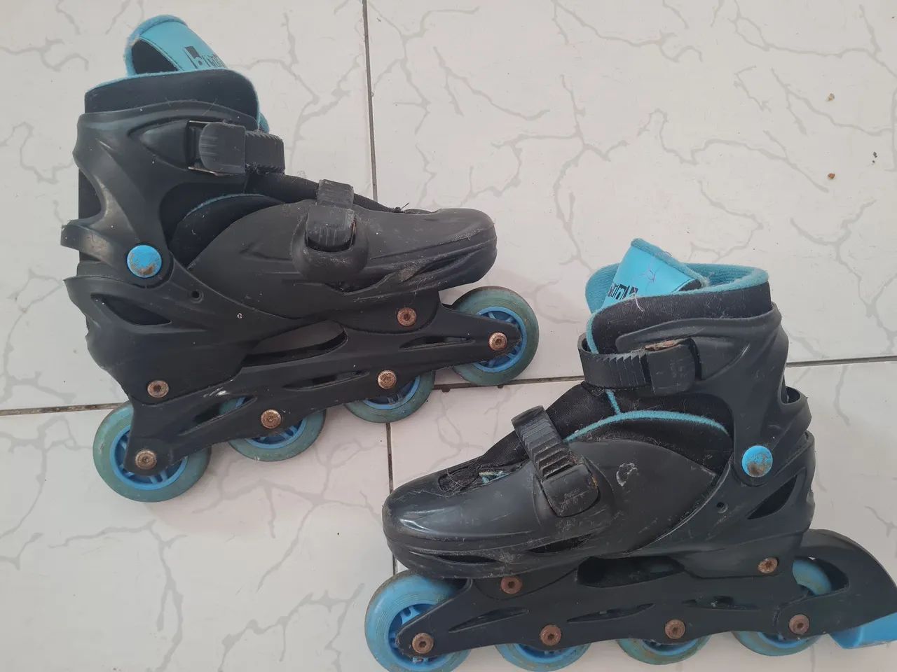 Patins Infantil Ajustável 34-35 Azul