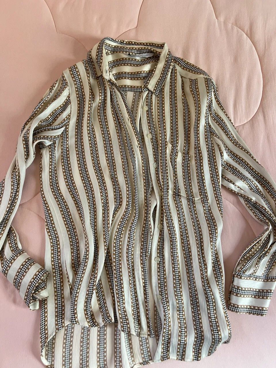 Camisa da Zara acetinada 