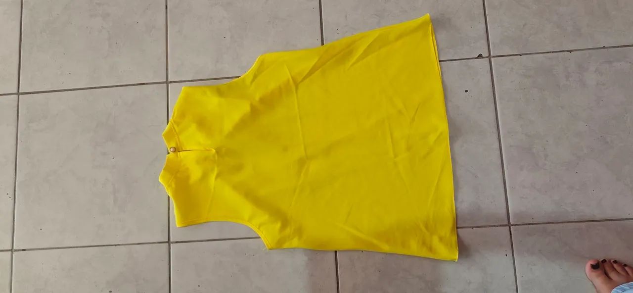 Blusa feminina amarela - Foto 4