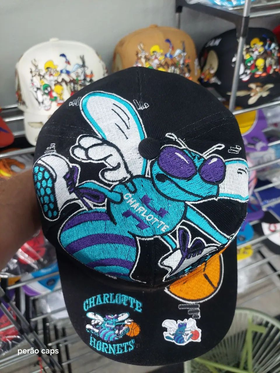 Boné Charlotte Hornets big logo the game  - Foto 2