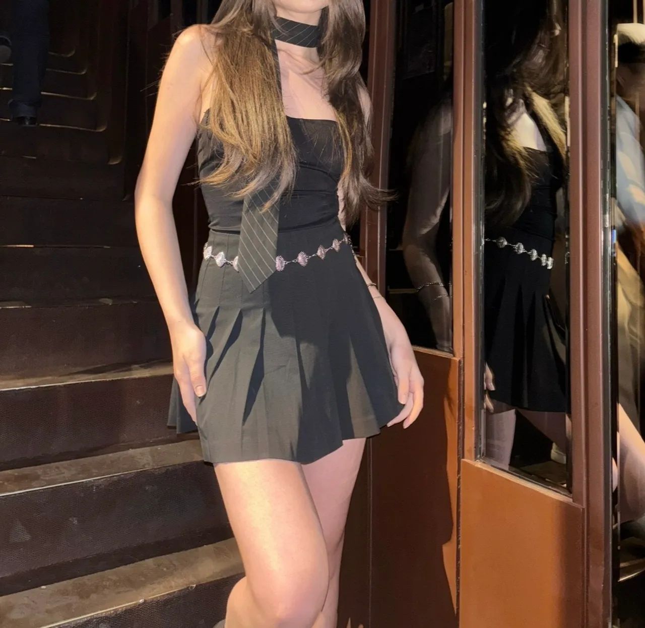 Saia preta H&M - ótimo estado