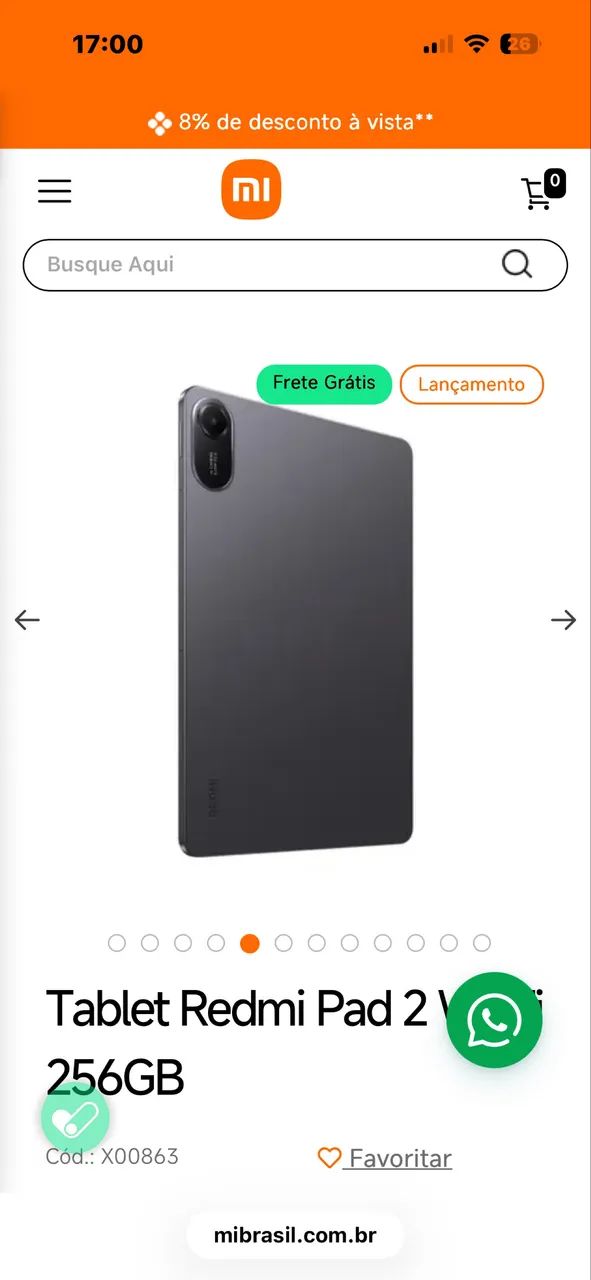 Tablet Redmi Pad 2 256 Gb 8 Gb ram lacrado - Foto 2