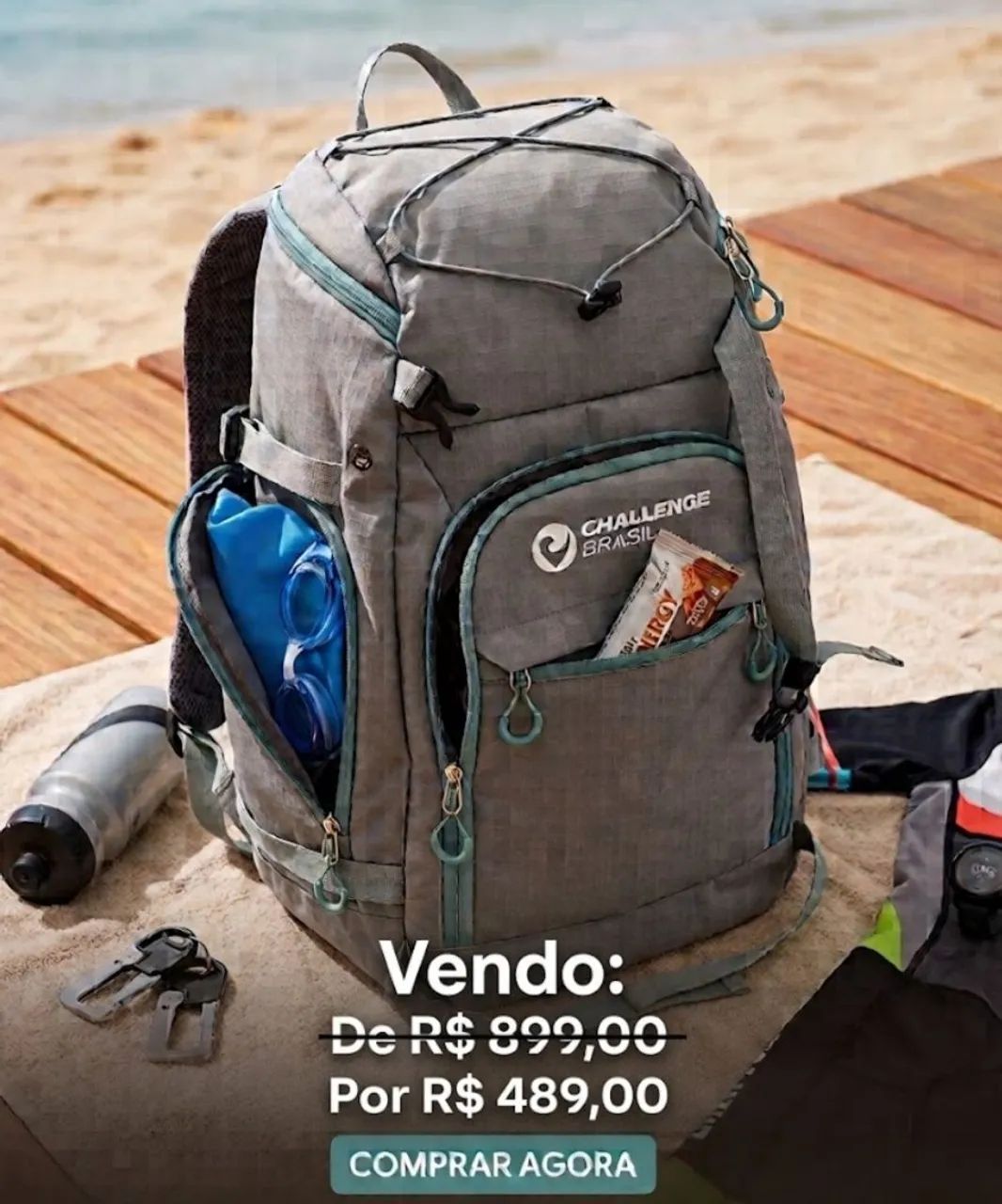 Mochila de Triatlhon - natação 
