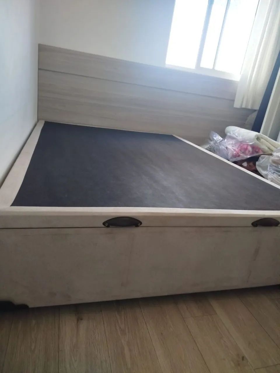 Cama casal com base modelo baú  - Foto 3
