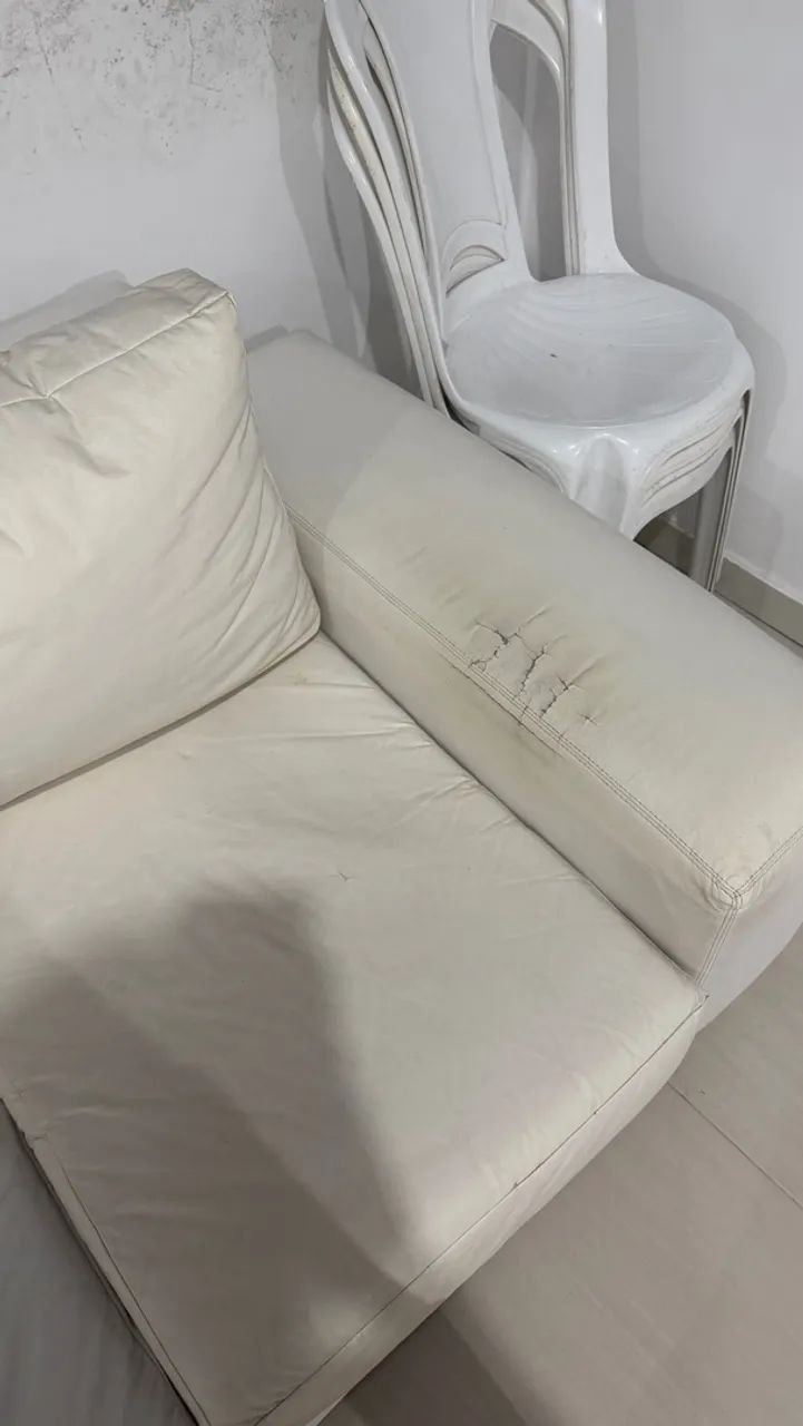 Sofá dois lugares couro  - Foto 4
