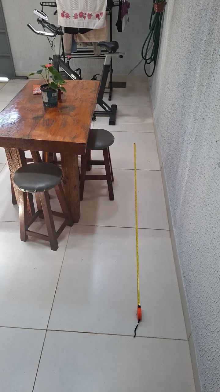 Mesa rústica de madeira  - Foto 2