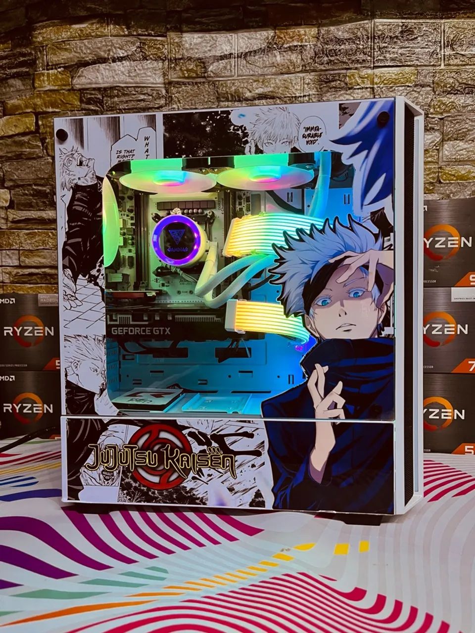 Pc Gamer Branco Jujutsu Kaisen  - Foto 3