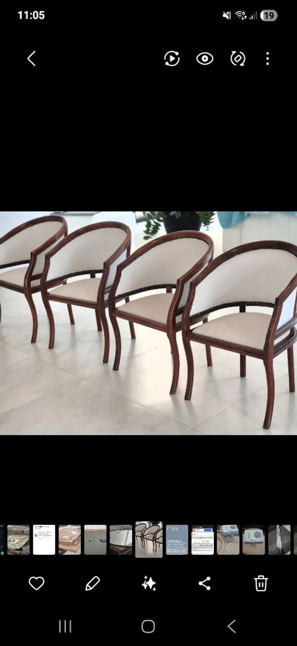 Cadeiras clássicas Imperial couro branco - Foto 2