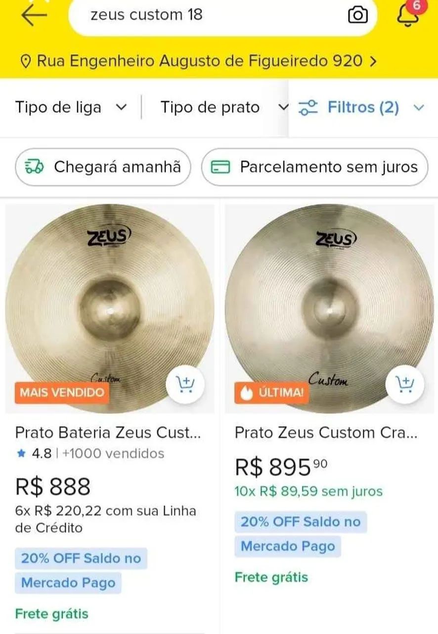 Prato Crash Zeus Custom 18 - Foto 4