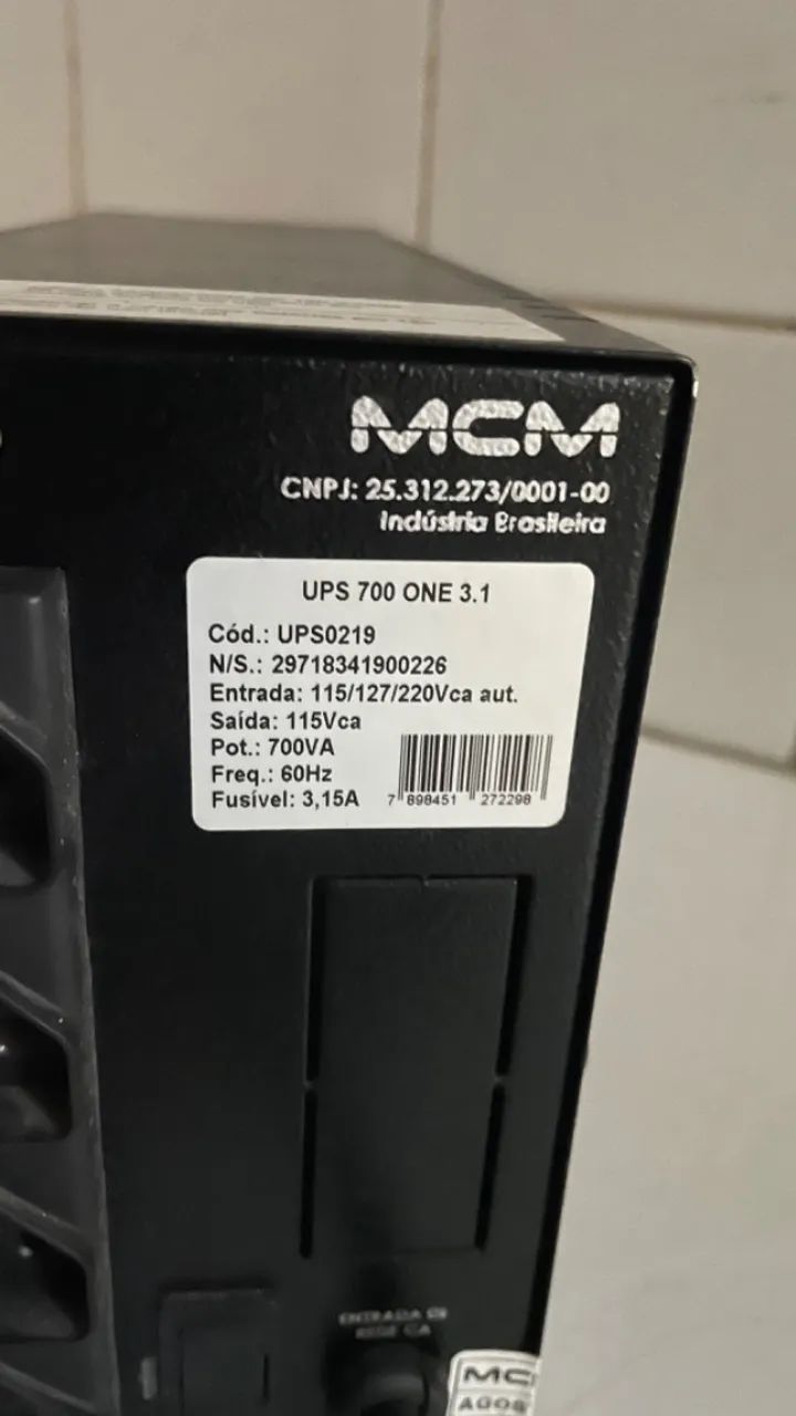 Nobreak Mcm Ups 700va One - Foto 2
