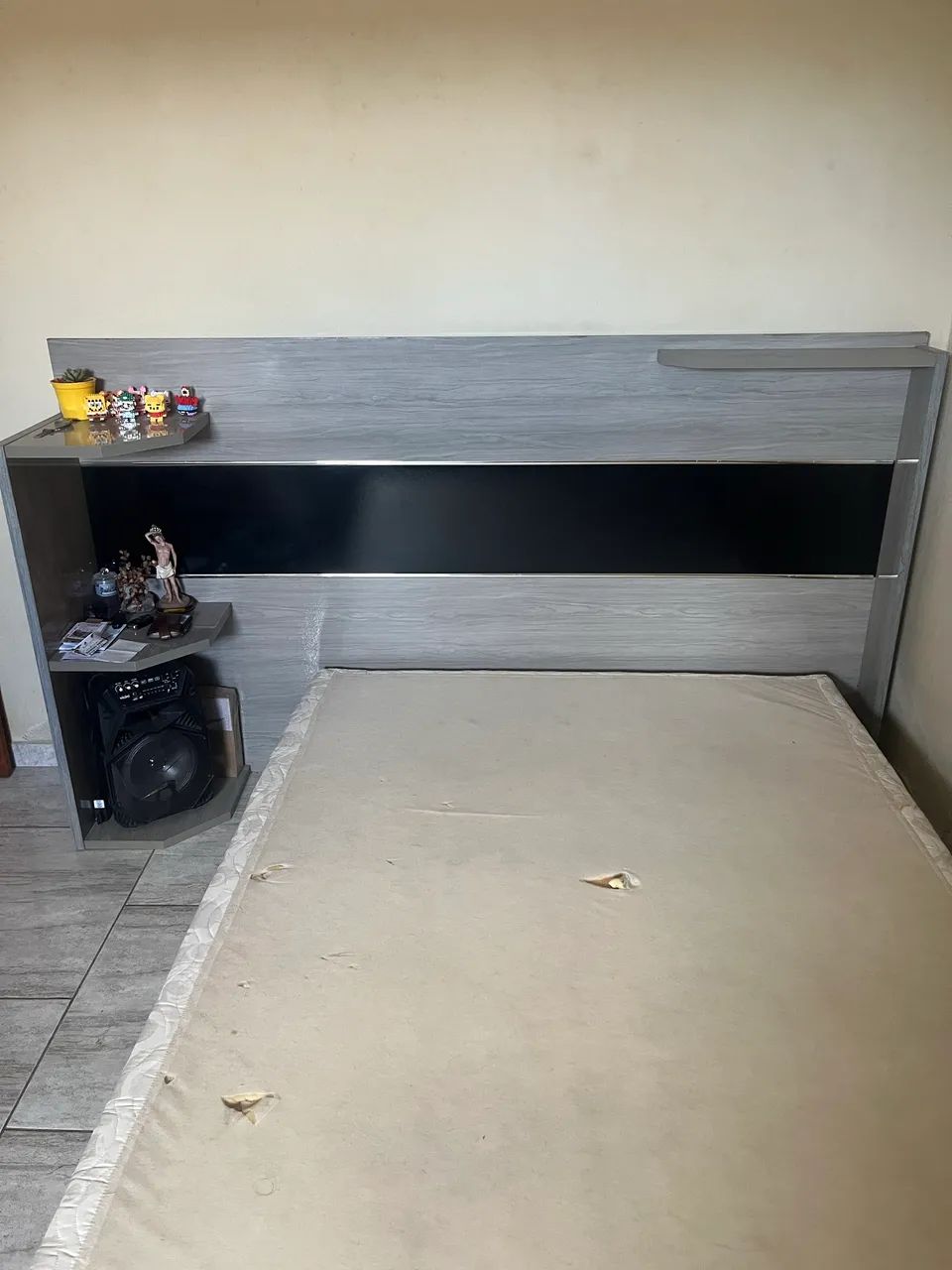 Cama casal (cabeceira, base e colchão) - Foto 4