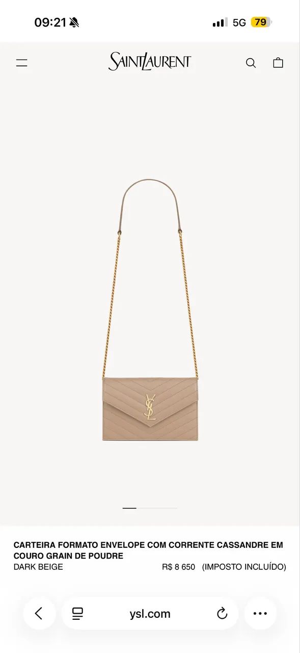 Bolsa Cassandre YSL Original - Foto 3