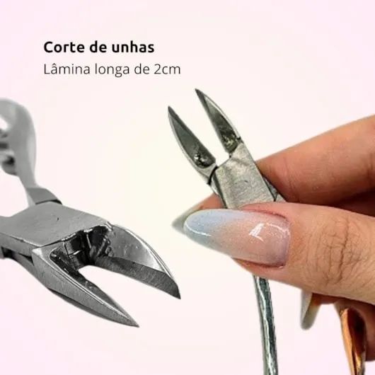 Kit com 5 Alicate Desencravador De Unhas Aço Inox Anatômico Oferta - Foto 2