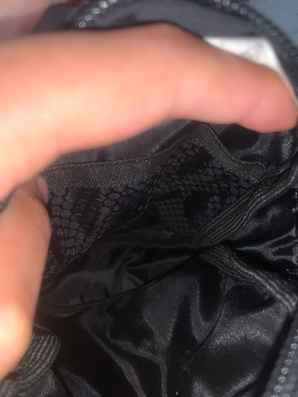 Bag/mini Hurley,preta com faixa laranja - Foto 5