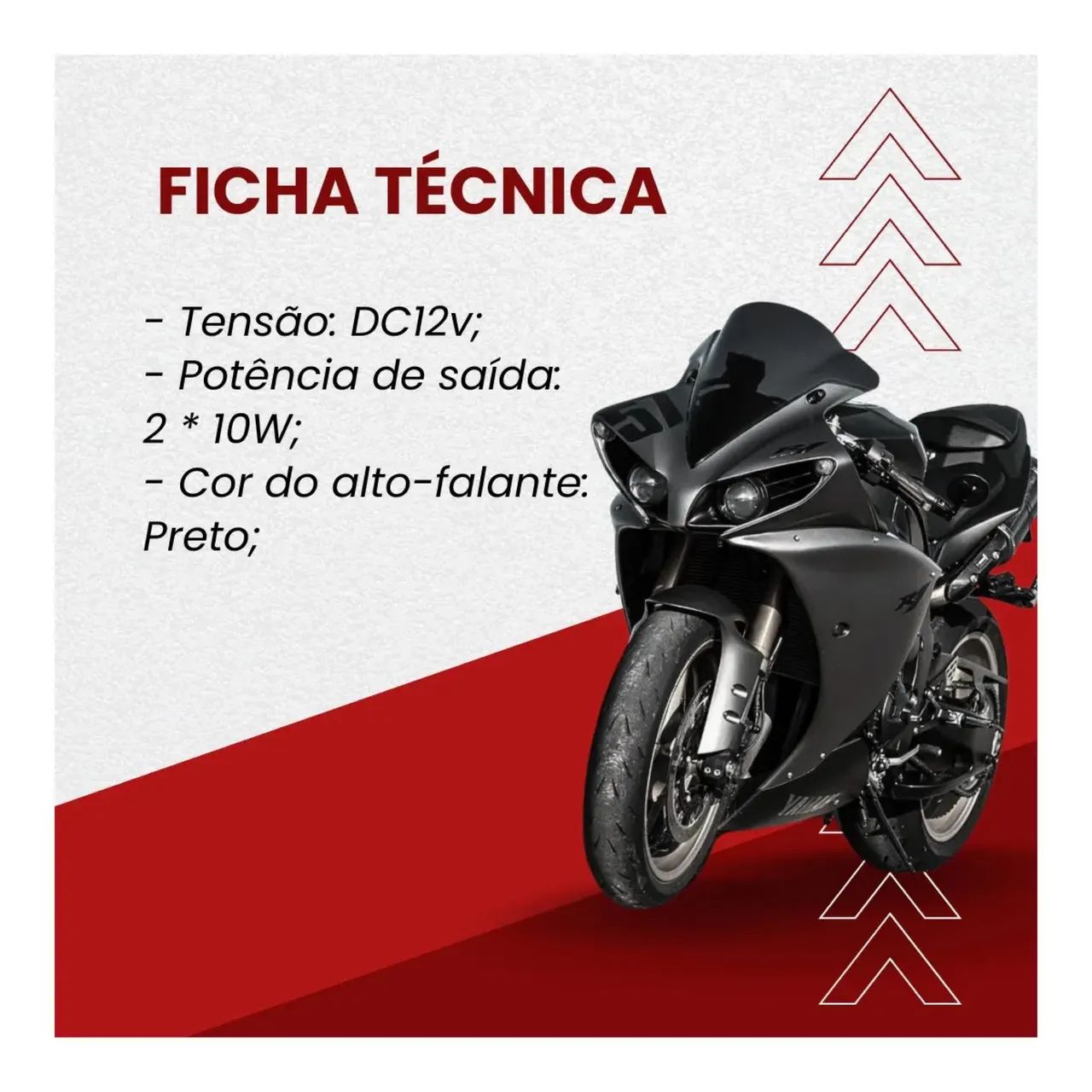 Caixa De Som E Alarme De Moto Com Bluetooth Mp3 Player - Foto 5