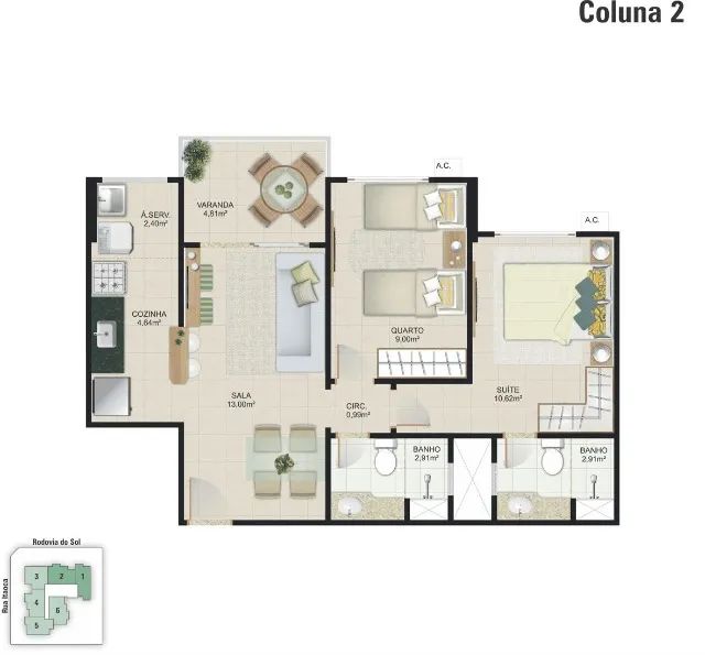 Apartamento na QUADRA DO MAR de Itaparica - Foto 3