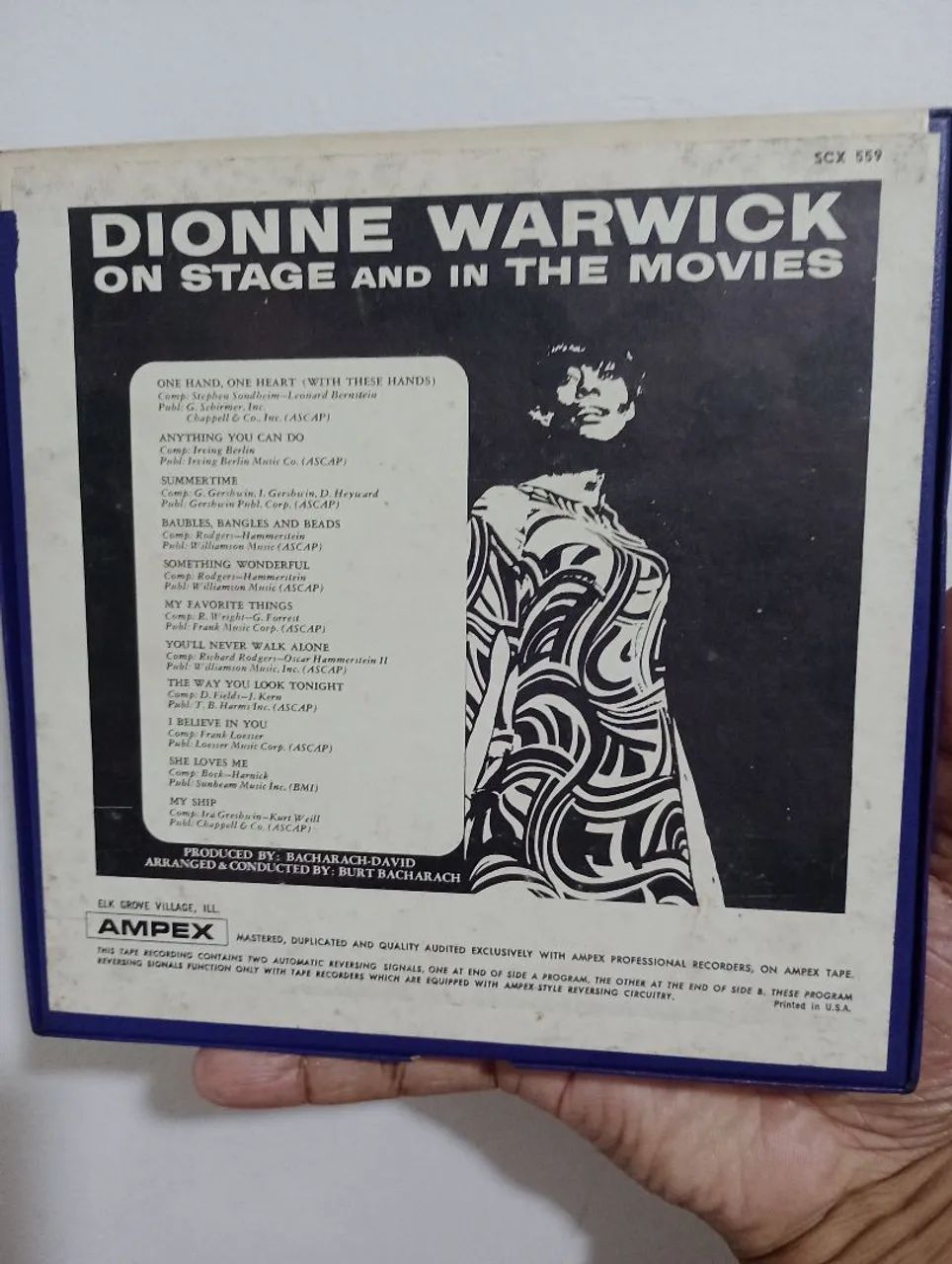 FITA DE GRAVADOR DE ROLO  DIONNE WARWICK.   Fita de gravador de Rolo 7 polegadas  - Foto 2