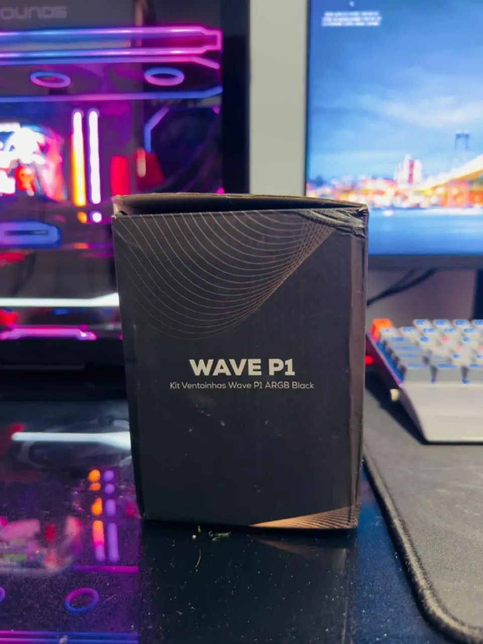 Kit Fans 3x1 Wave P1 com controladora e controle - Foto 4