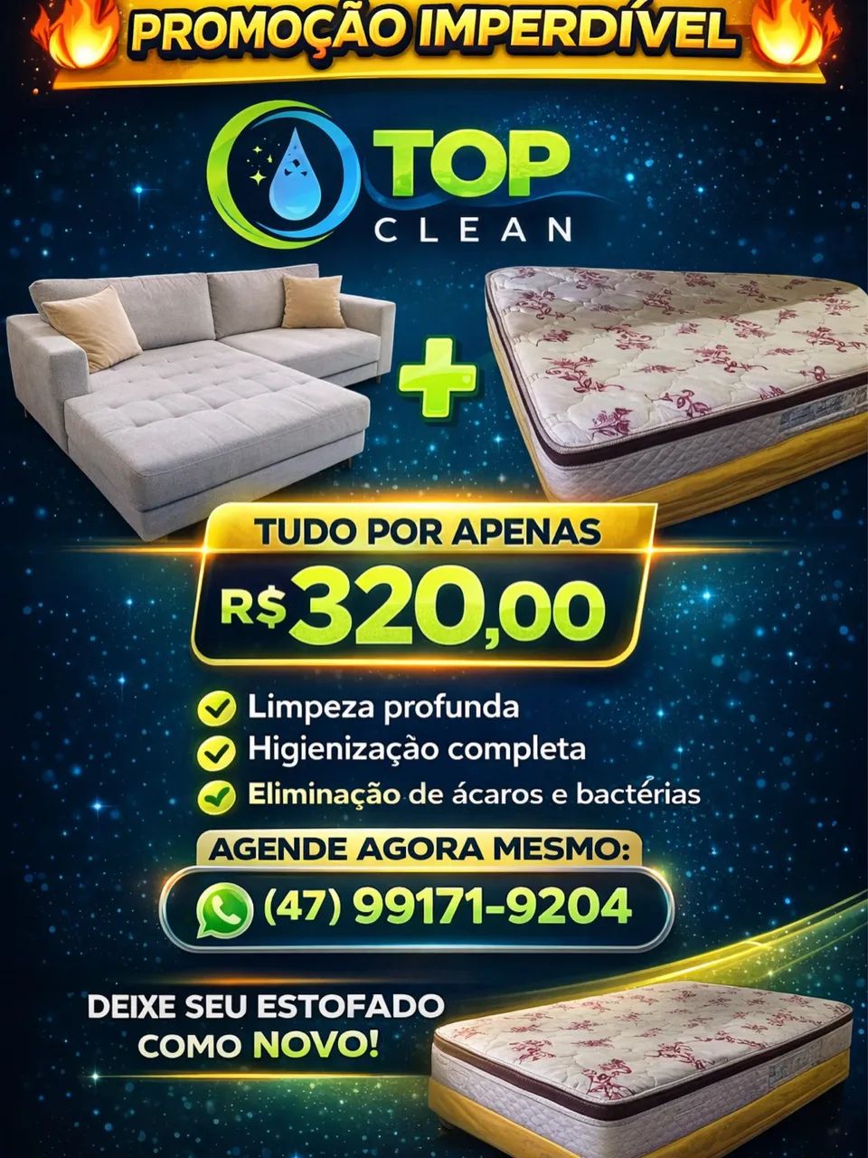 Limpeza e higienização de sofás colchões e impermeabilização  - Foto 2