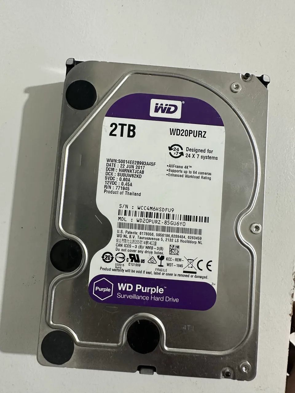 HD 2T WD PURPLE