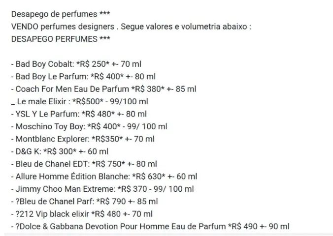 PERFUMES IMPORTADOS - DESAPEGO  - Foto 2