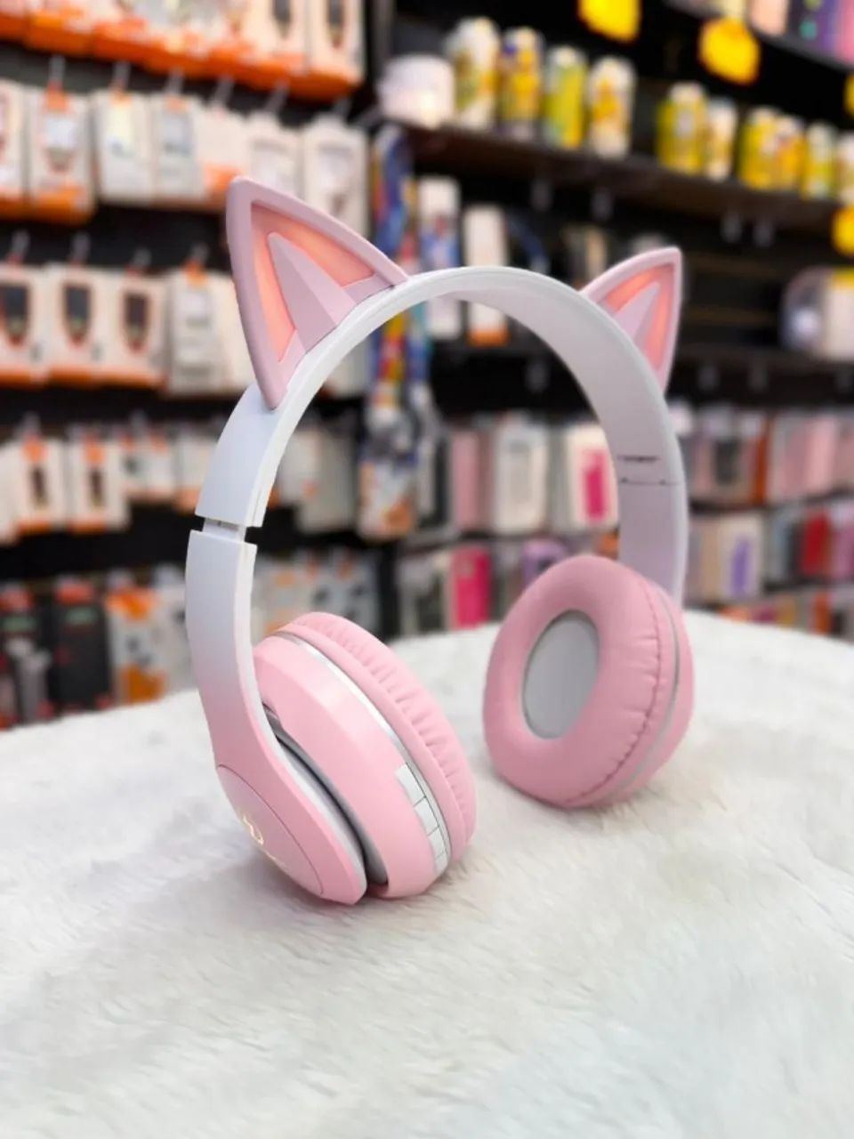 Fone de ouvido Gatinho Bluetooth