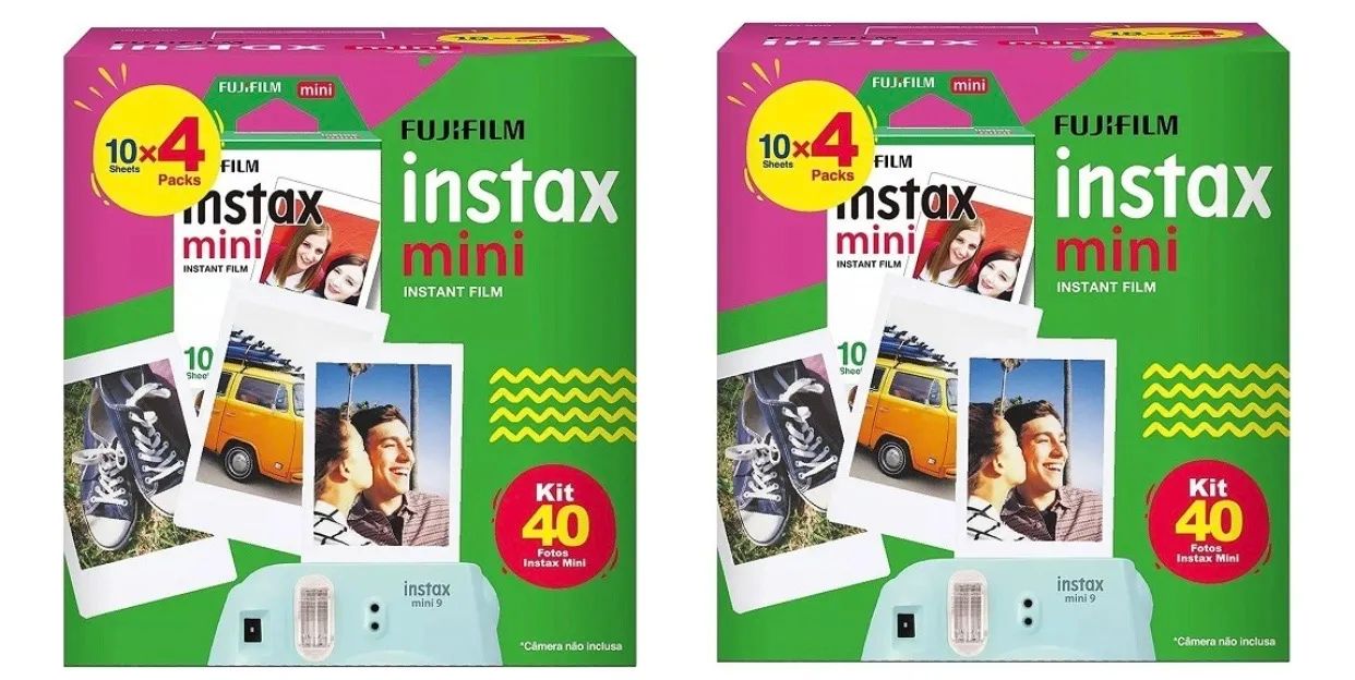 Filme instax mini 40 poses validade 2027