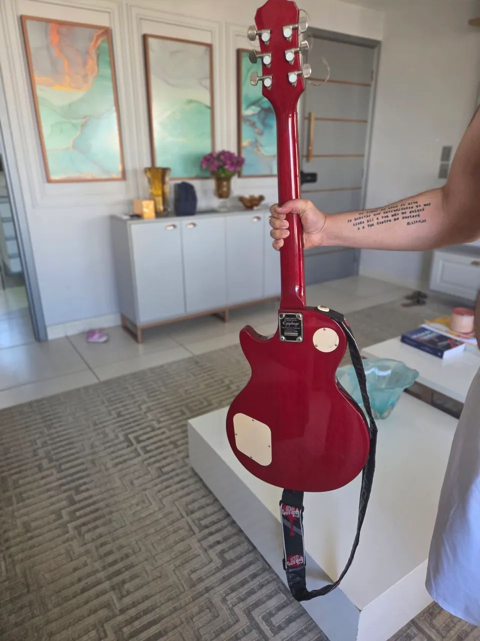 Guitarra Epiphone Les Paul 100 com Bag - Foto 2