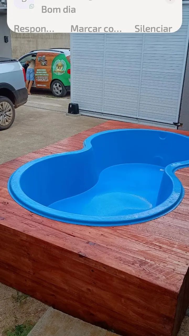 PISCINA AFORT 1 MIL LITROS COM DEK DE PINUS  - Foto 3