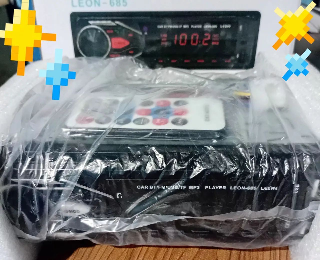 Som Automotivo com controle e bluetooth
