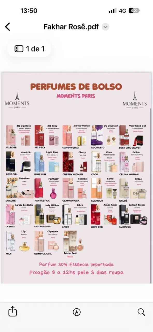 Perfumes similares aos importados.Marca Moments Paris  - Foto 3