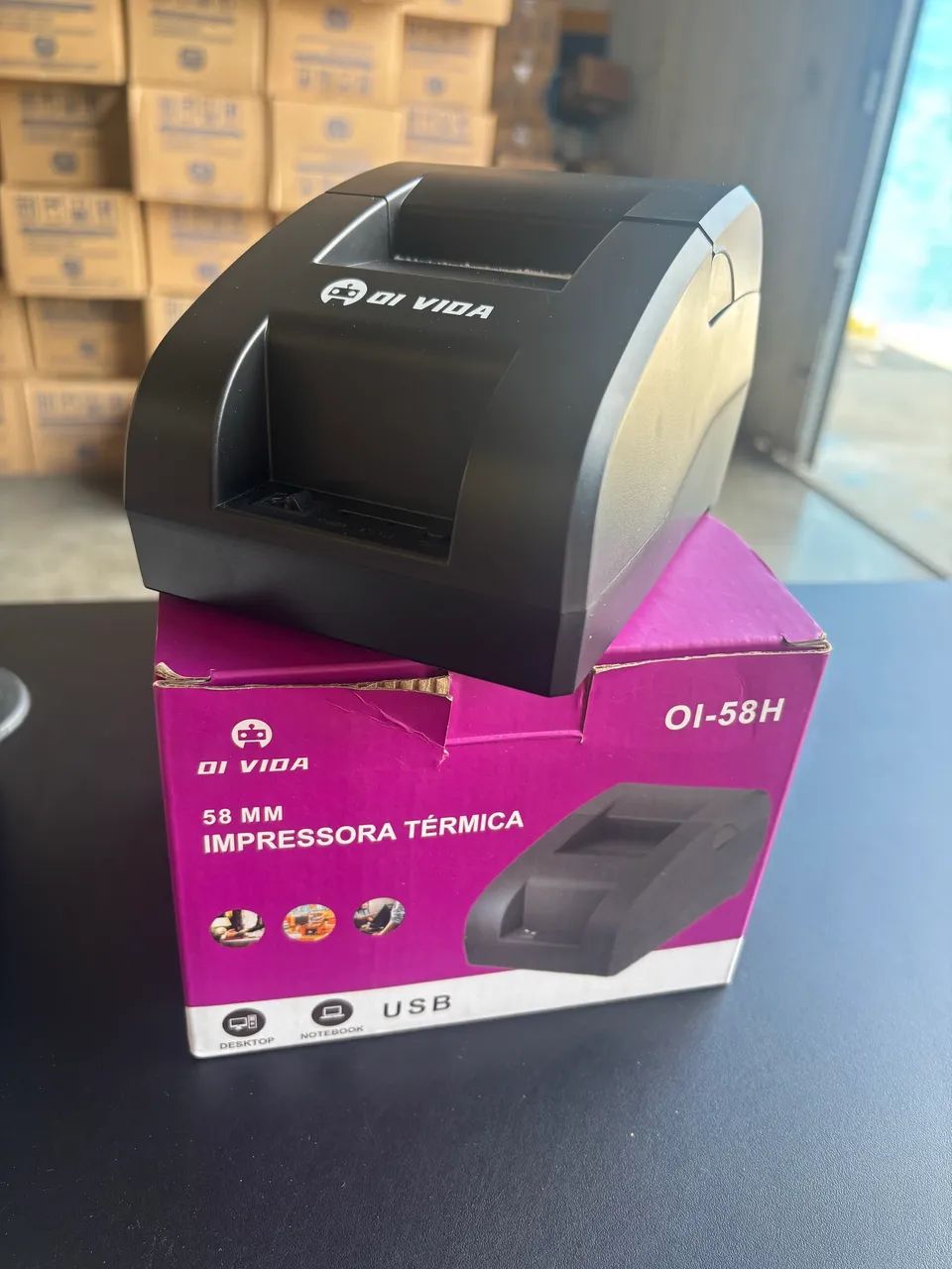 Impressora Térmica OI VIDA 58mm OI-58H USB - Com Caixa - Foto 3