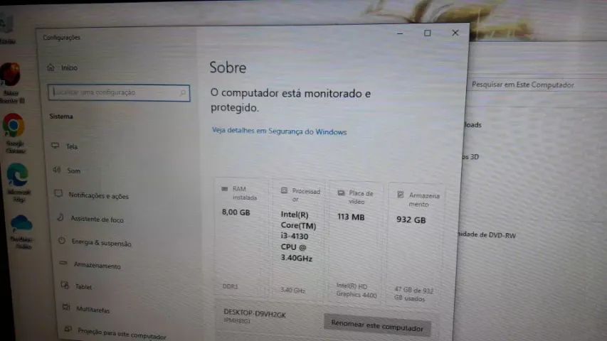 Computador i3 4° 8Gb Ram HD 1TB - Foto 3
