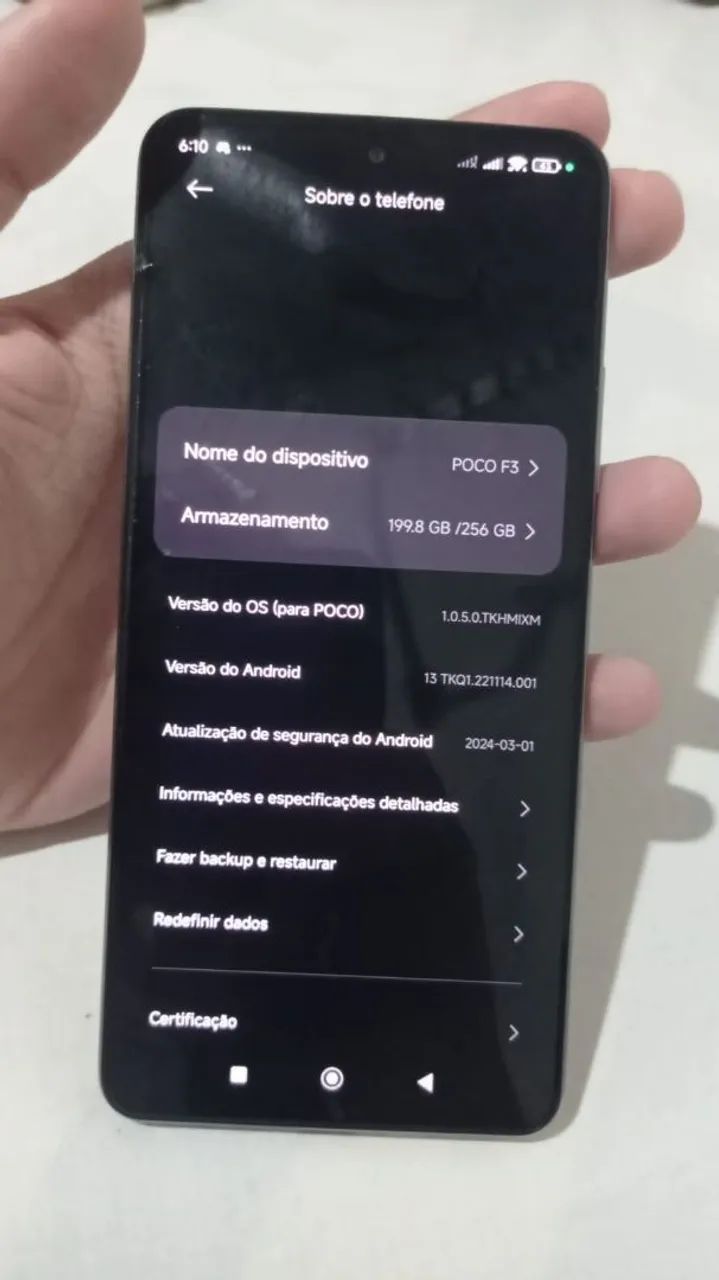 Xiaomi Poco F3 (256gb e 8gb RAM) semi-novo - Foto 4