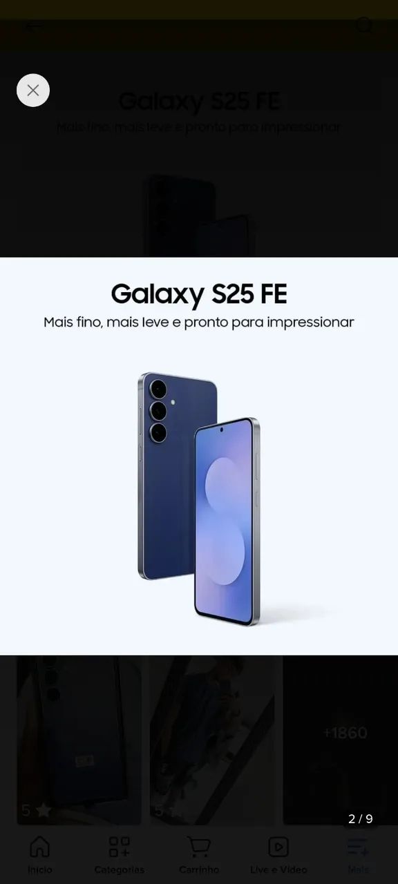 Celular Samsung Galaxy S25 Fe 5g, 256gb