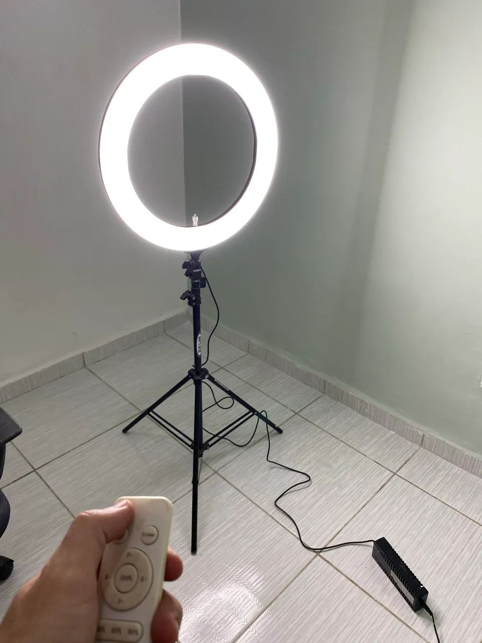 Ringligth de led profissional 19 polegadas + tripé