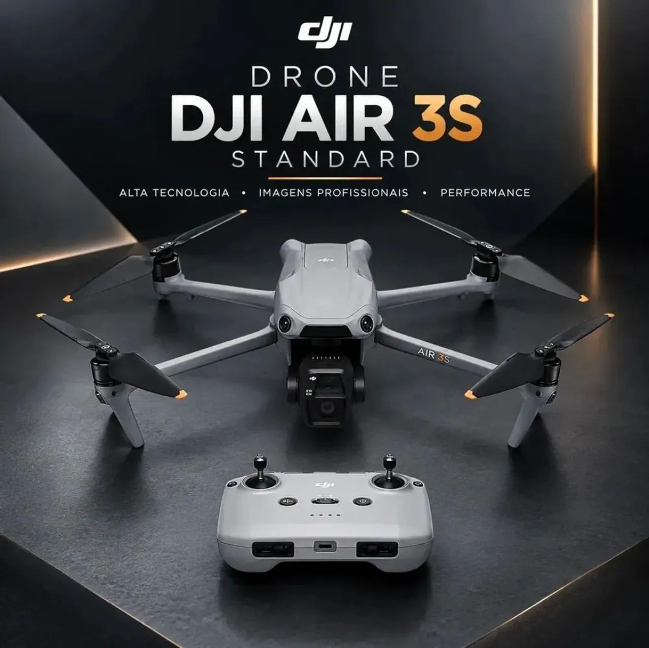 Drone Dji Air 3s sem tela standard-LACRADO COM HOMOLOGAÇÃO - Foto 3