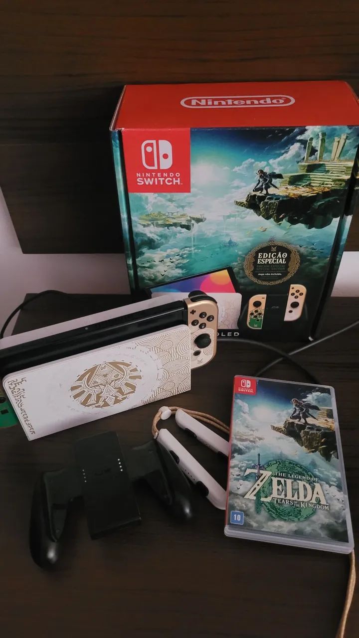 Switch Oled Zelda + Jogo