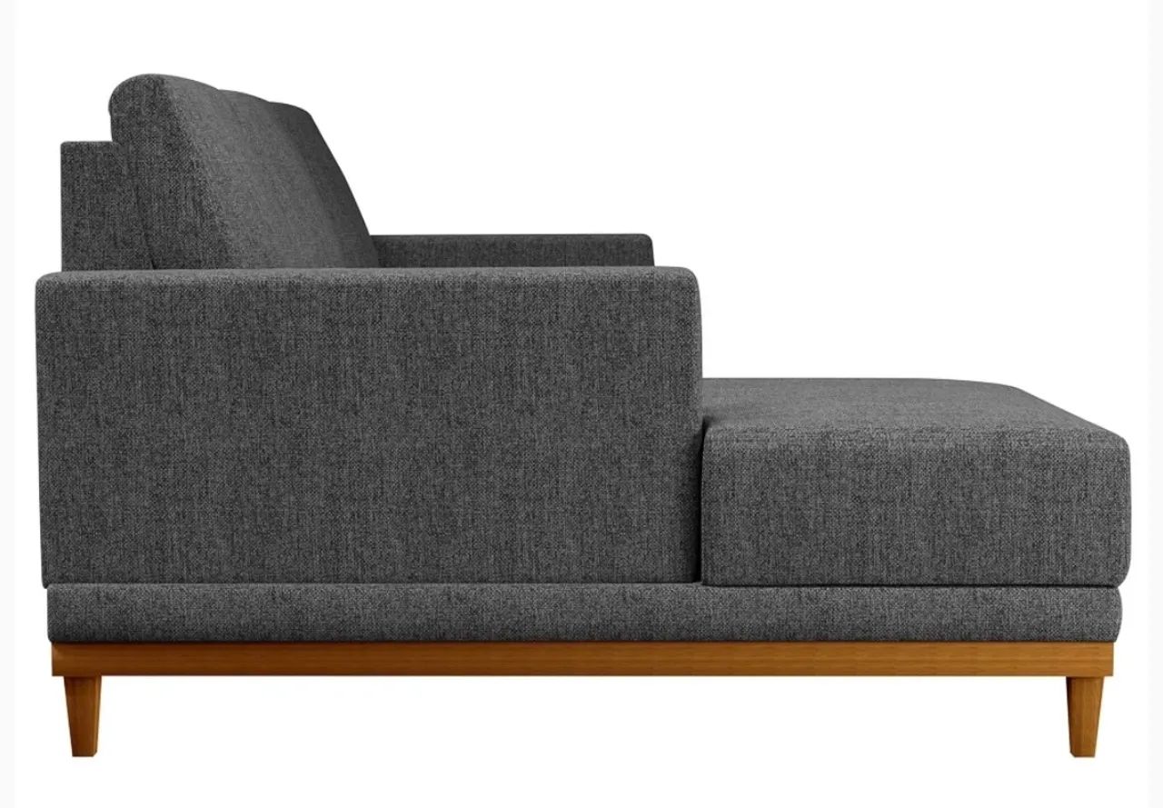 Sofá Chaise De 3 lugares No linho  - Foto 4