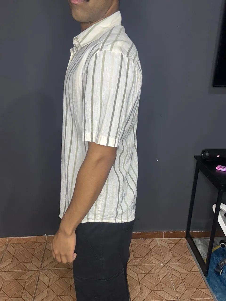 Camisa Viscose Listrada - Foto 3