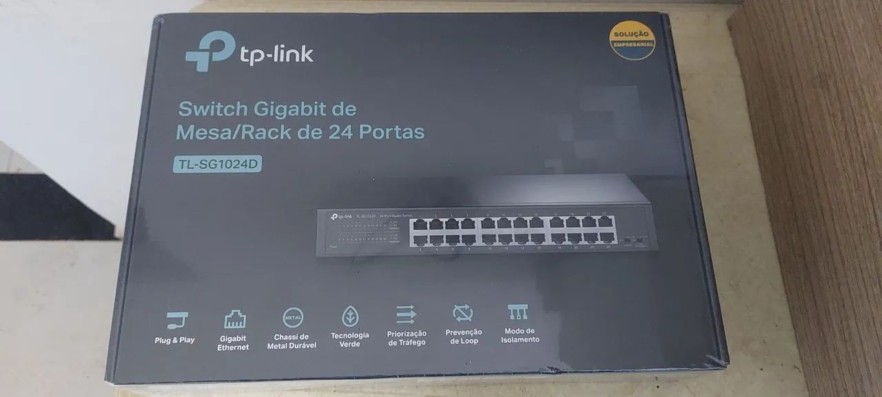 Switch TP Link gigante 24 portas - Conectividade e Dispositivos de