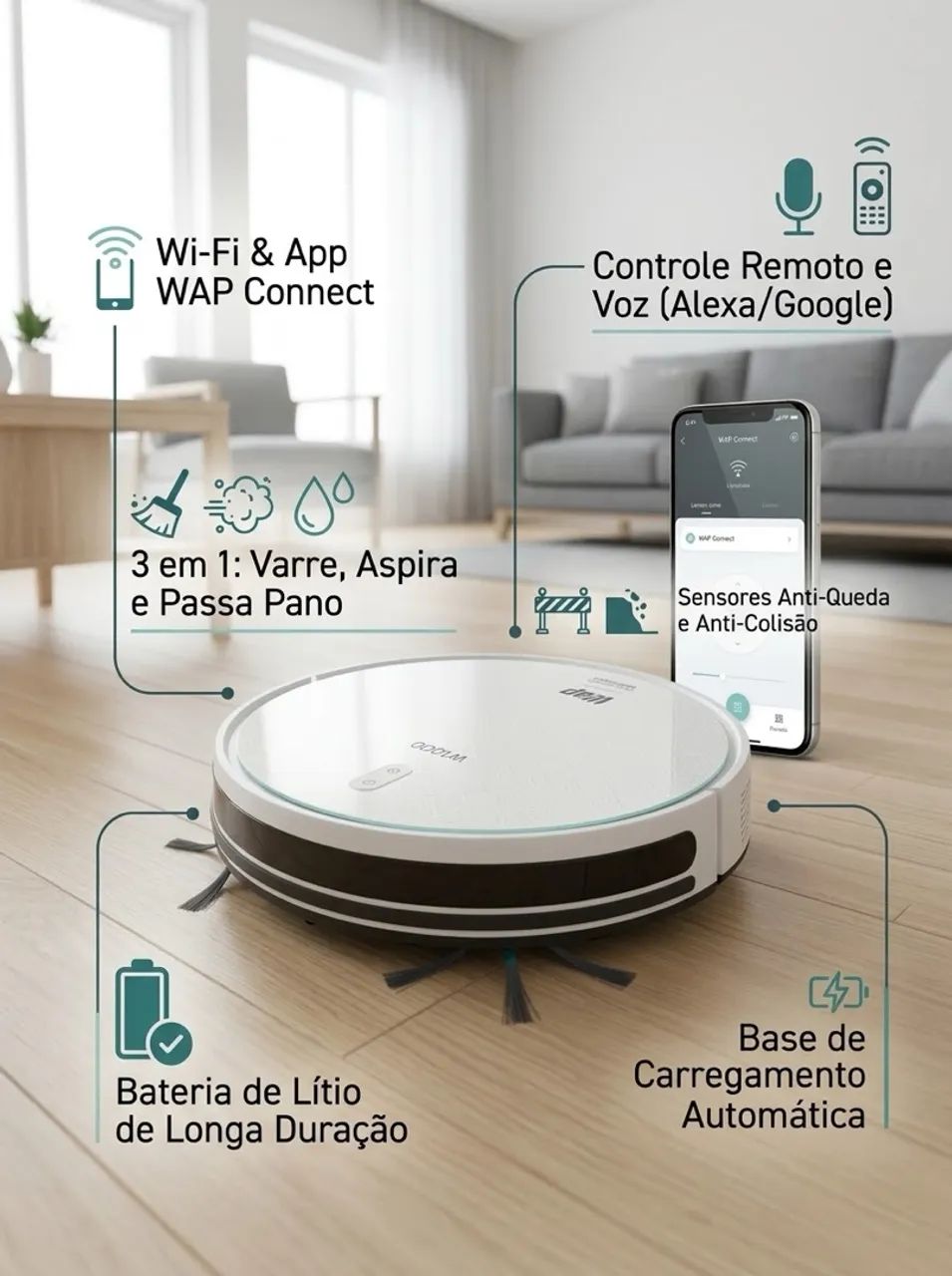 WAP aspirador robótico 